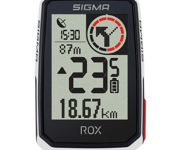 Sigma Rox 2.0 GPS topmount white fietscomputer 2