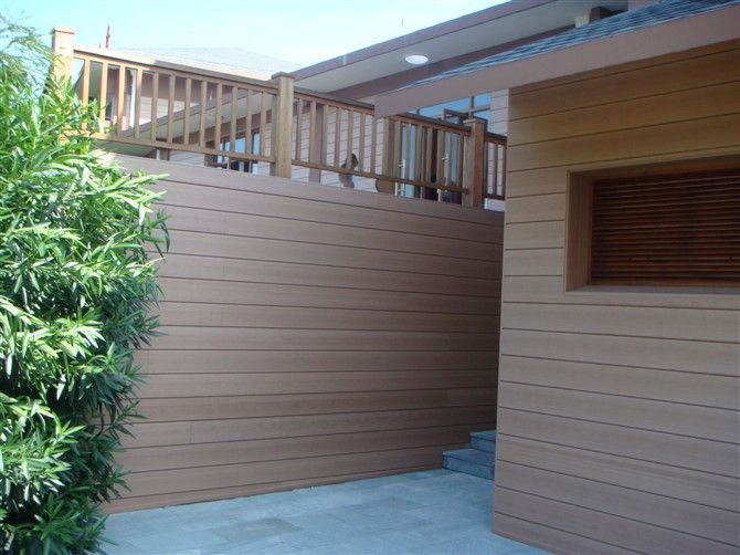 Inspiratie tuinpanelen wandpanelen tuin hout look