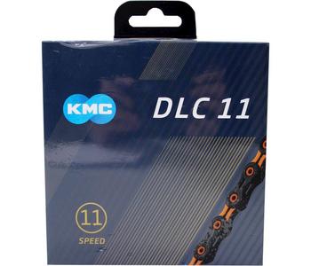 KMC ketting DLC11 black/orange 118s