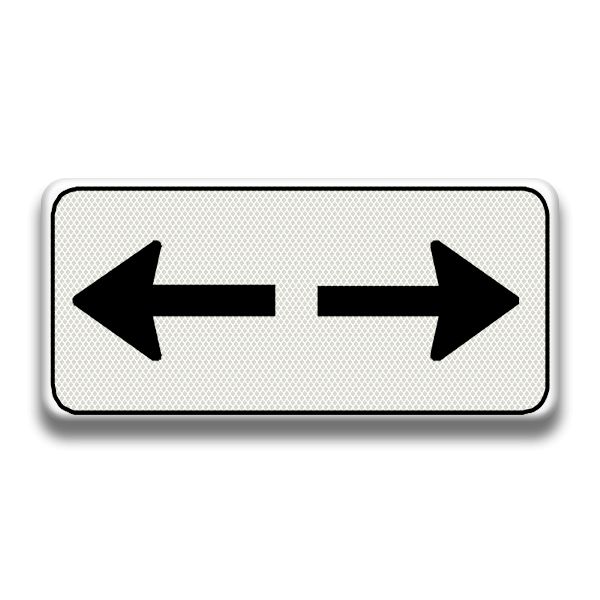 Verkeersbord RVV - OB502 Geldig in twee richtingen