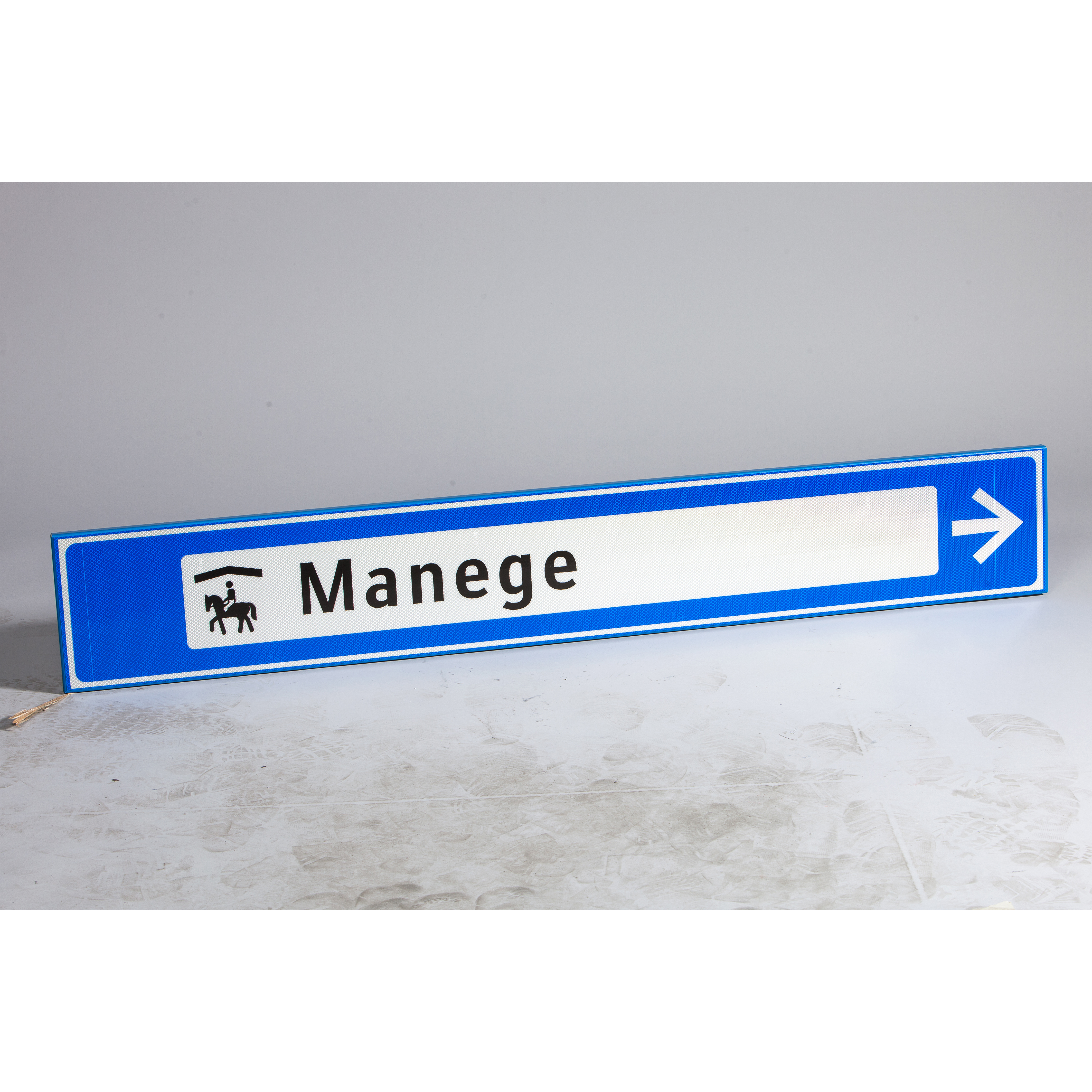 Straatnaamborden straatborden blauw manege