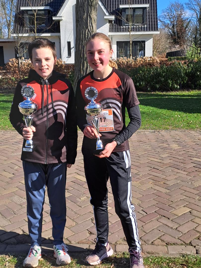 Jeugd atleten in actie op het NK cross