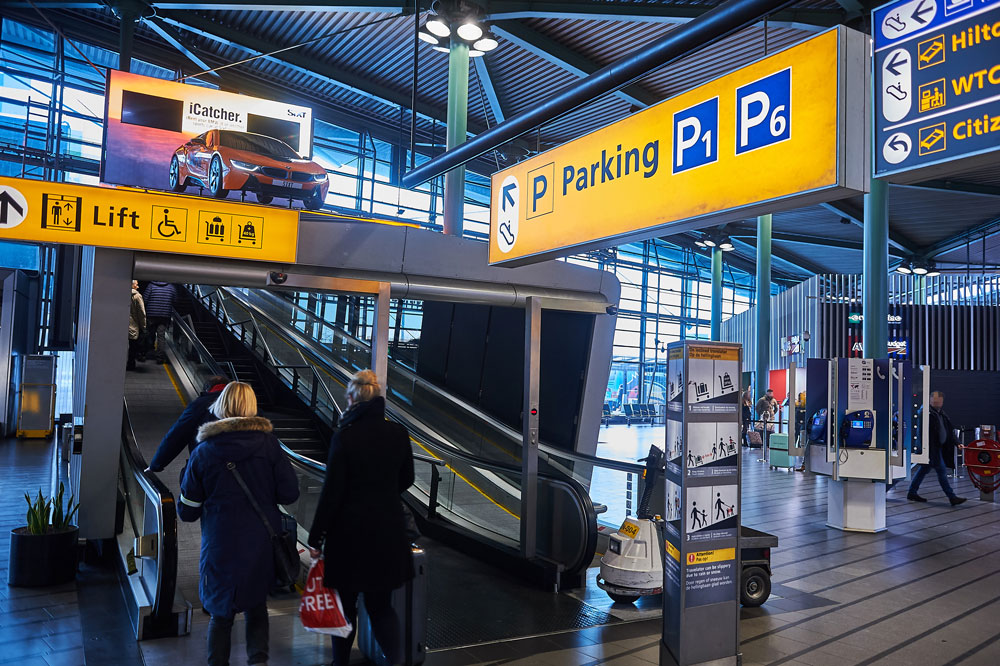 Schiphol P6 Valet Parking Bewegwijzering