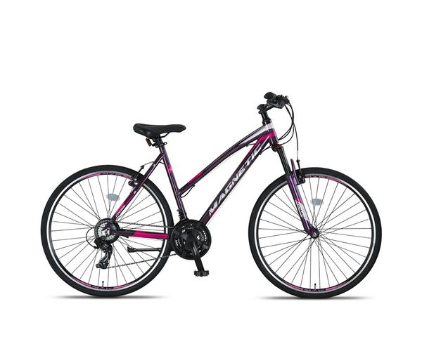 Altec Magnetic Trekking 28inch paars-grijs-roze 52cm dames Sport Hybride
