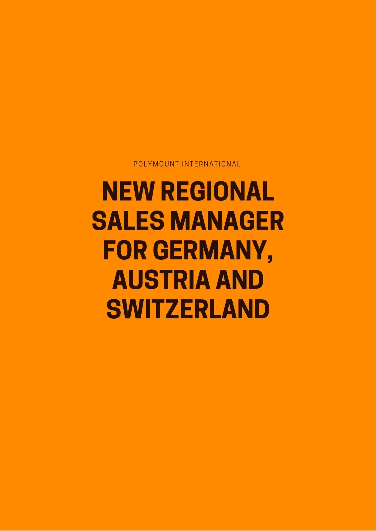 Our new regional sales manager for DACH countries. 