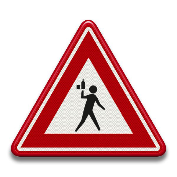 Verkeersbord RVV Special - Overstekende obers