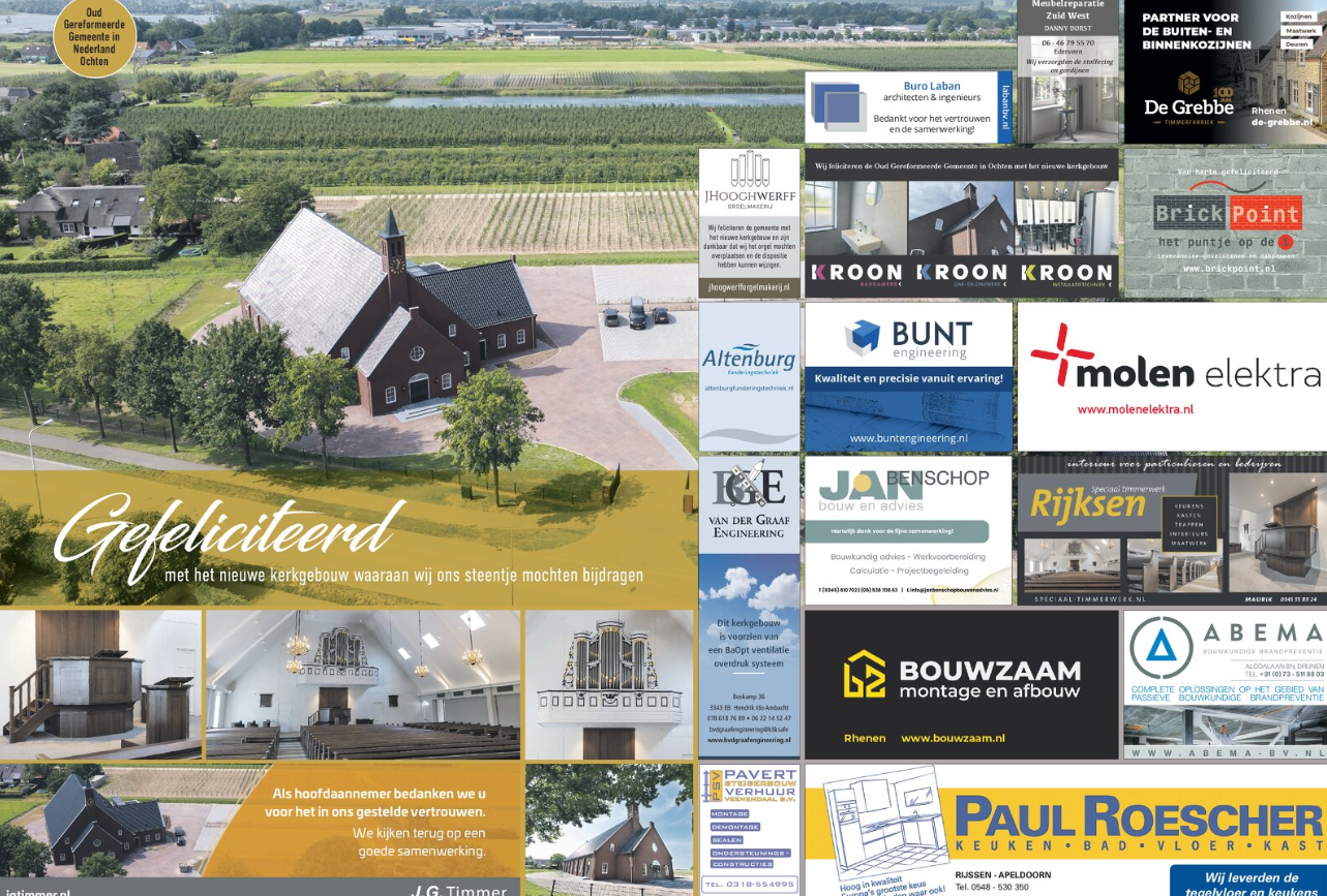 Nieuwbouw kerk OGGIN Ochten (Bouwbedrijf J.G. Timmer BV)