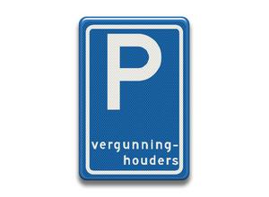 Verkeersbord RVV - E09 Parkeergelegenheid voor vergunninghouders