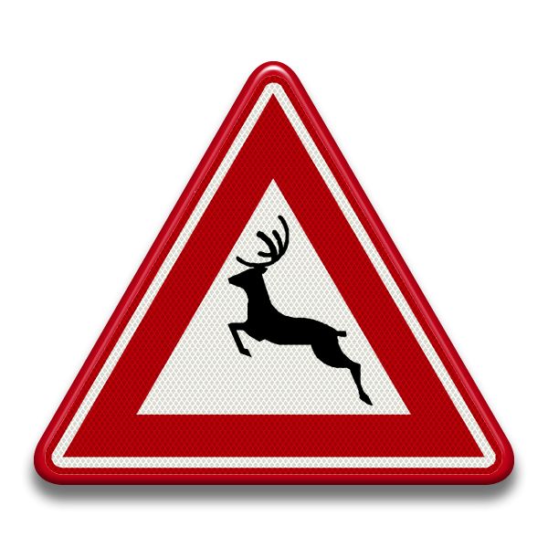 Verkeersbord RVV - J27 Groot wild
