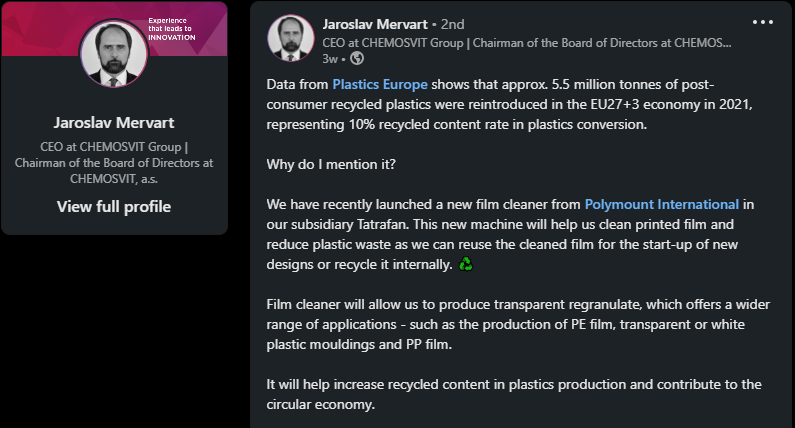 Satisfied Film Cleaner Customer