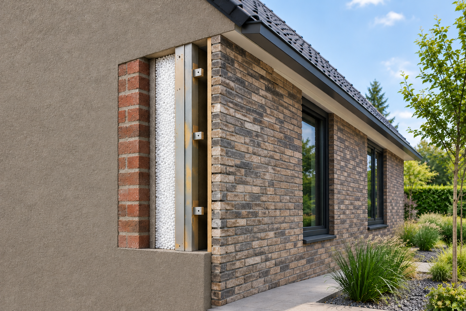 Spouwmuurisolatie combineren met nieuwe gevelbekleding