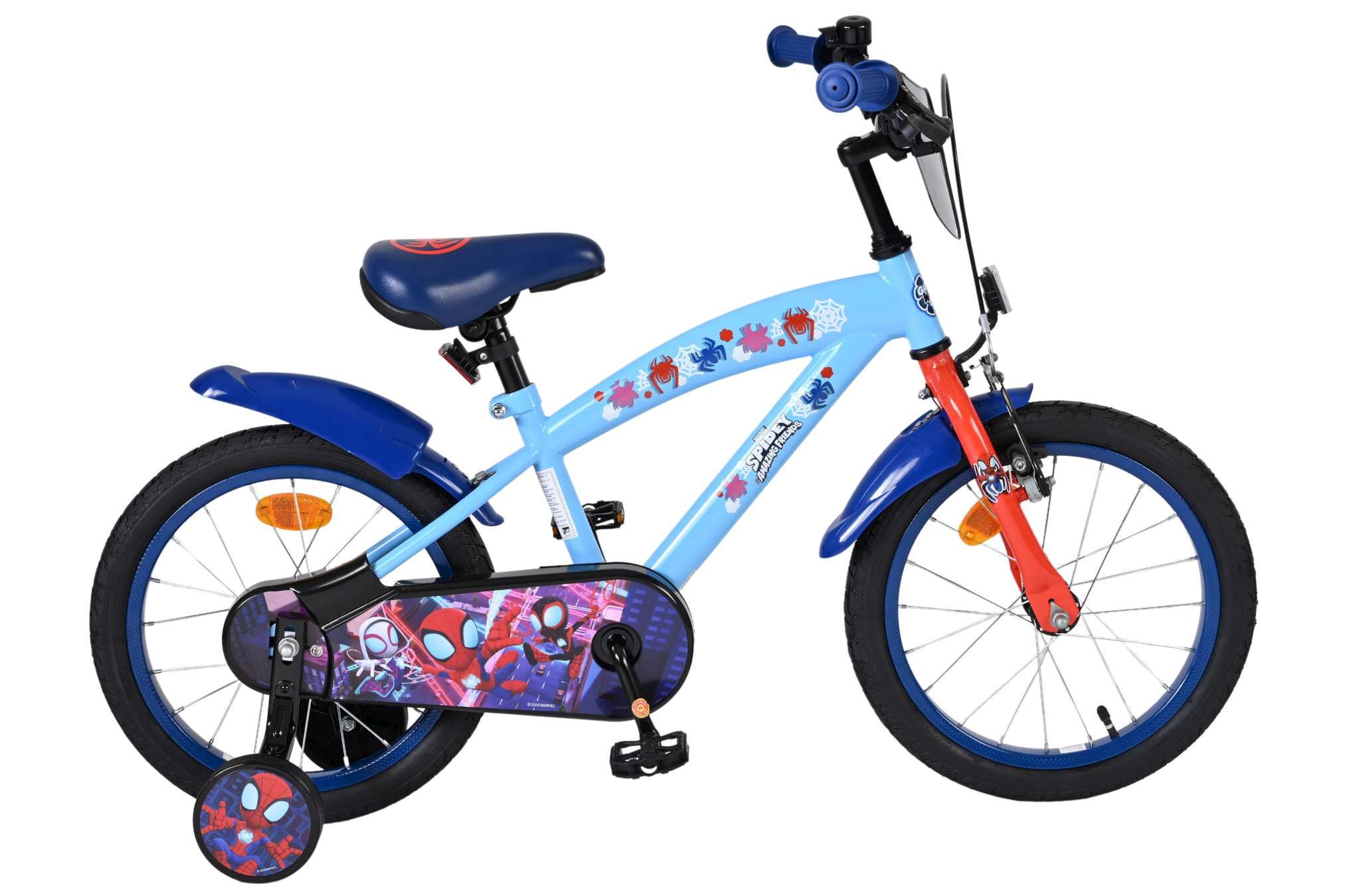 Volare Marvel Spidey cruiser blauw 16inch Jongensfiets