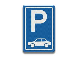 Verkeersbord RVV - E08 Parkeergelegenheid voor auto's