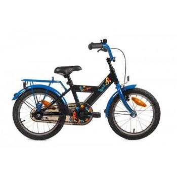 Bike Fun Space 12inch zwart-blauw jongensfiets