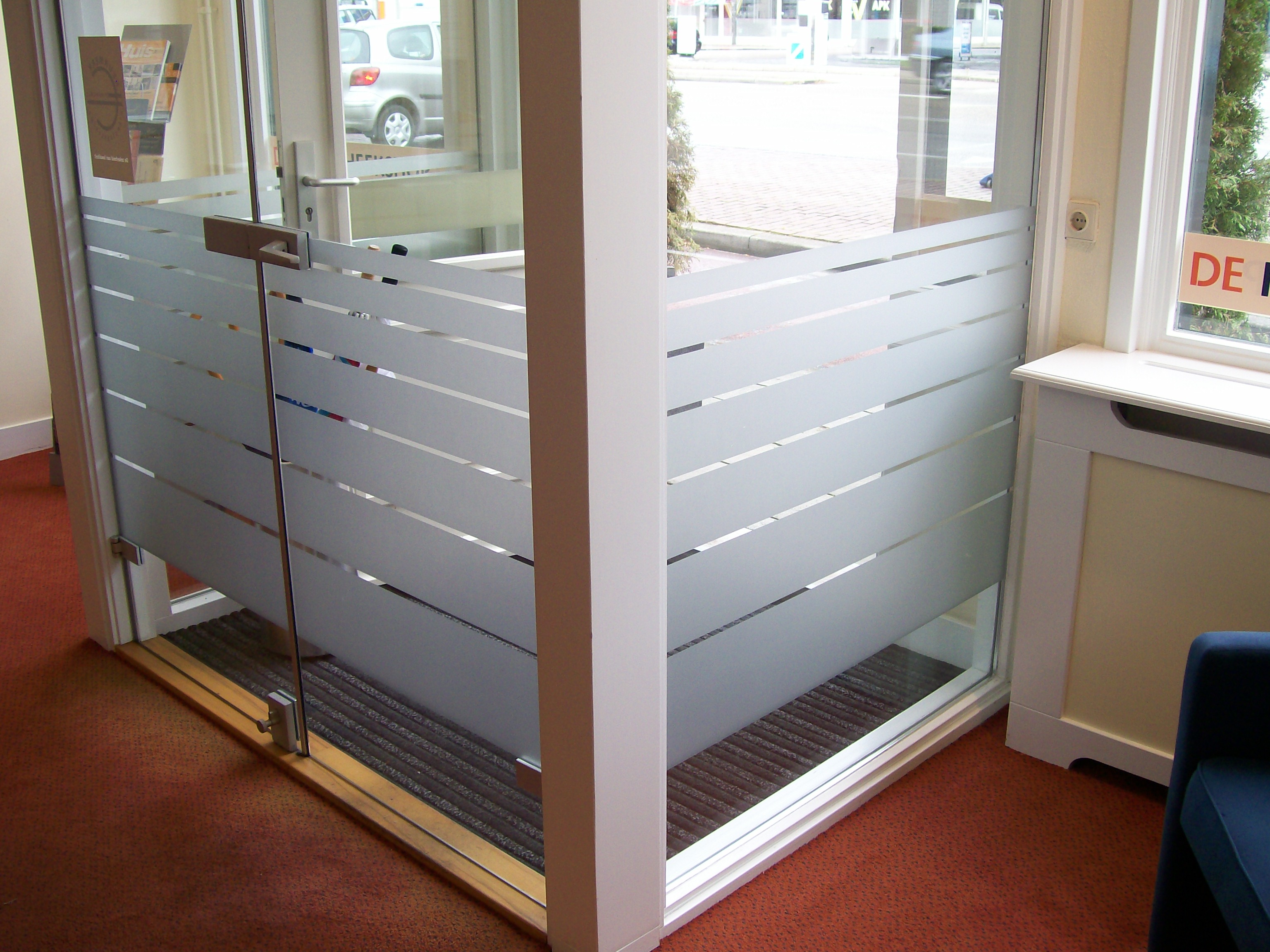 Raamfolie privacyfolie lichtdoorlatend