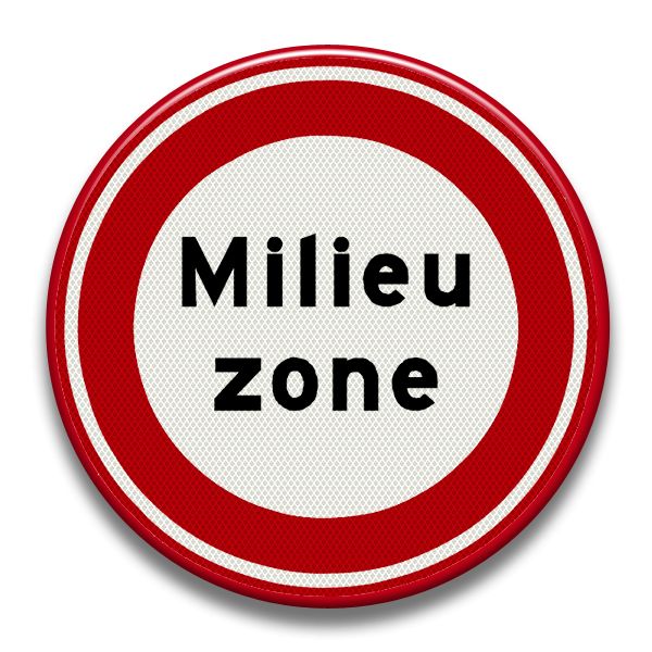 Verkeersbord RVV - C22a Begin milieuzone