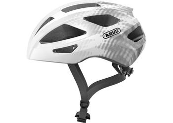 Abus helm Macator white silver S