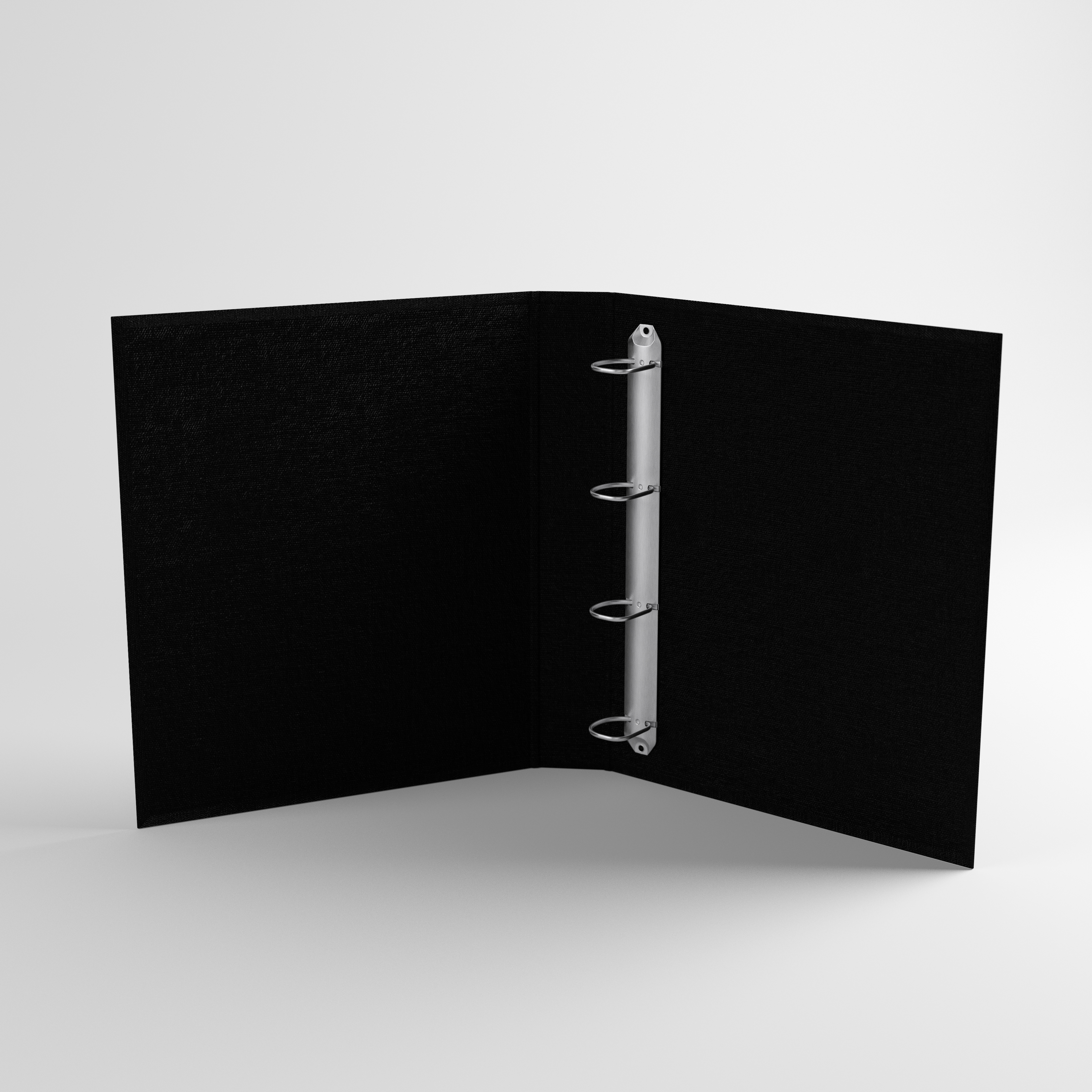 Ringband Zwart met een stoer reliëf