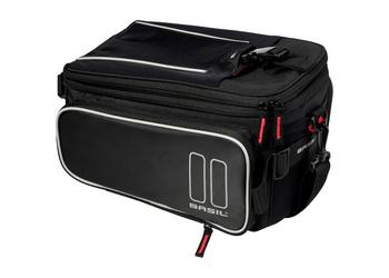 Basil bagagedragertas Sport Design trunkbag zwart 7-12L