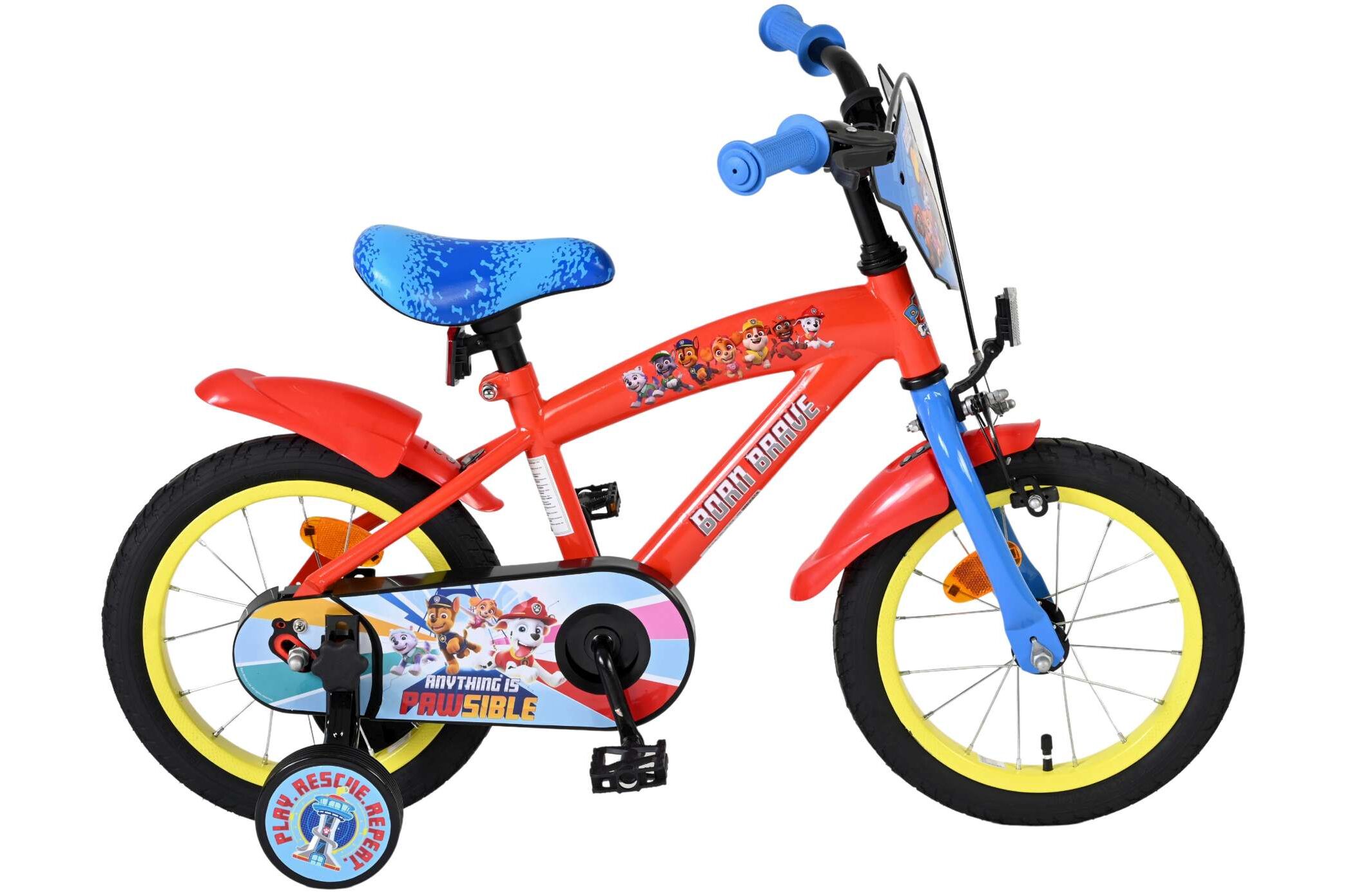 Volare Paw Patrol cruiser rood 14inch Jongensfiets