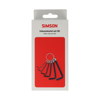 Simson Inbussleutelset 6-delig