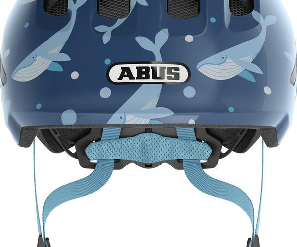 Abus Smiley 3.0 M blue whale shiny kinder helm 2