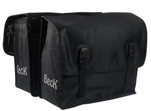 Beck Classic jeans black dubbele fietstas