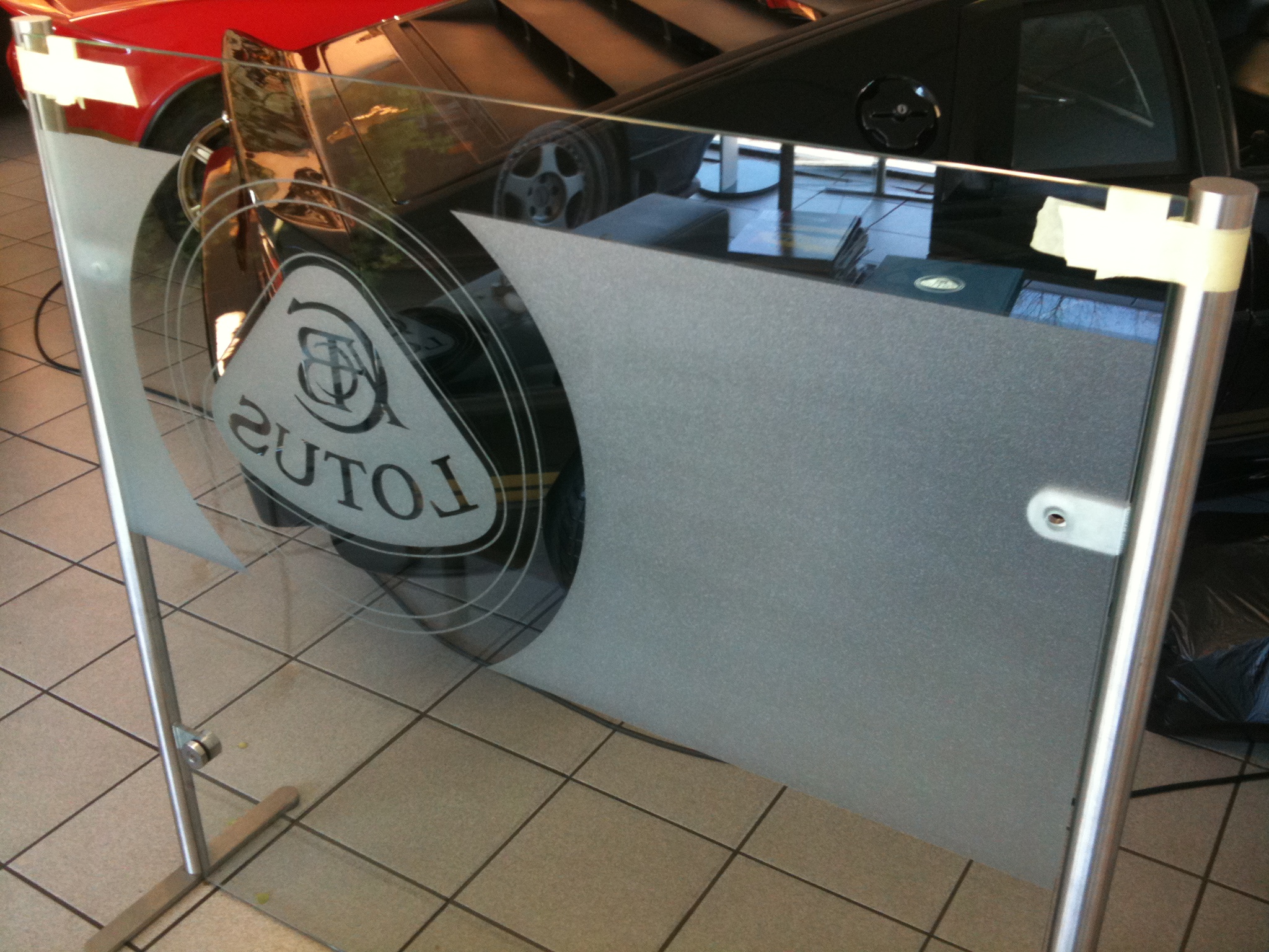 Raamdecoratie raamfolie raamstickers transparant glazen hek