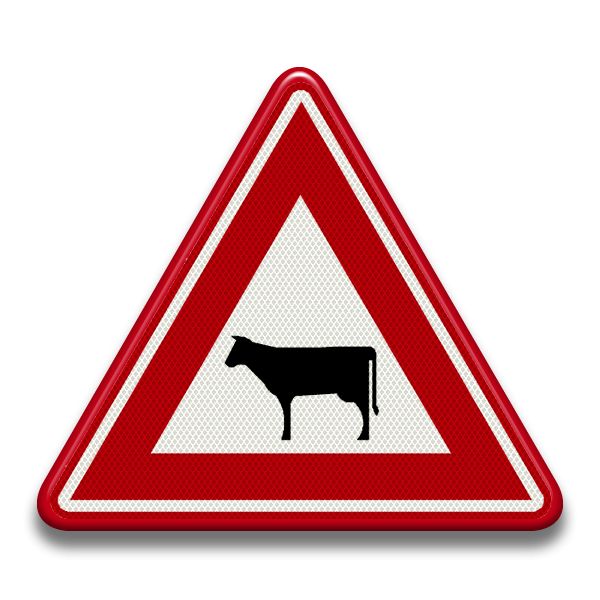 Verkeersbord RVV - J28 Overstekend vee