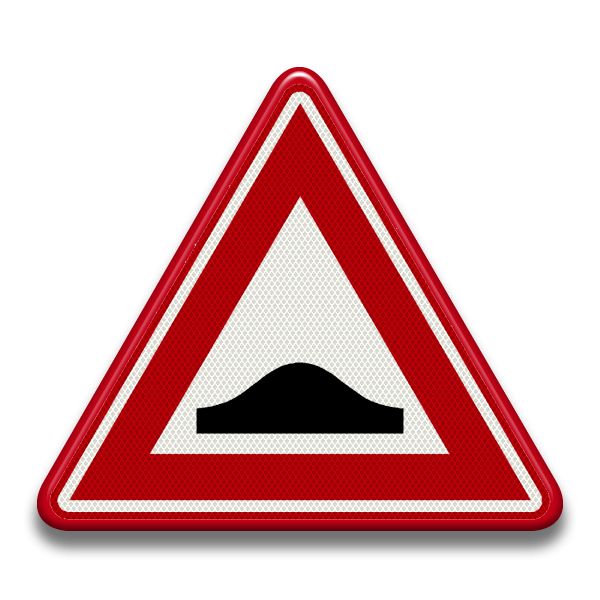 Verkeersbord RVV - J38 Waarschuwing verkeersdrempel