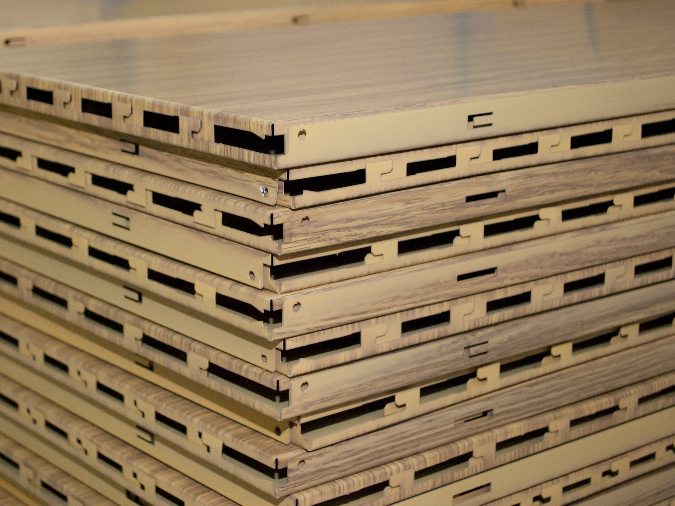 Bedrukte profielen 3D sublimatie gevelprofielen houtlook