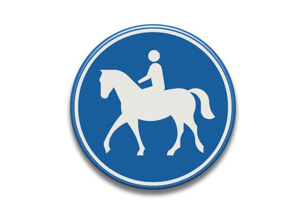 RVV Verkeersbord - G09 - Paardrijpad / Ruiterpad paardrijden paard rijden ruiters pad 