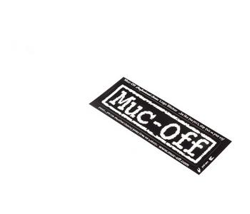 Muc-off logo sticker small