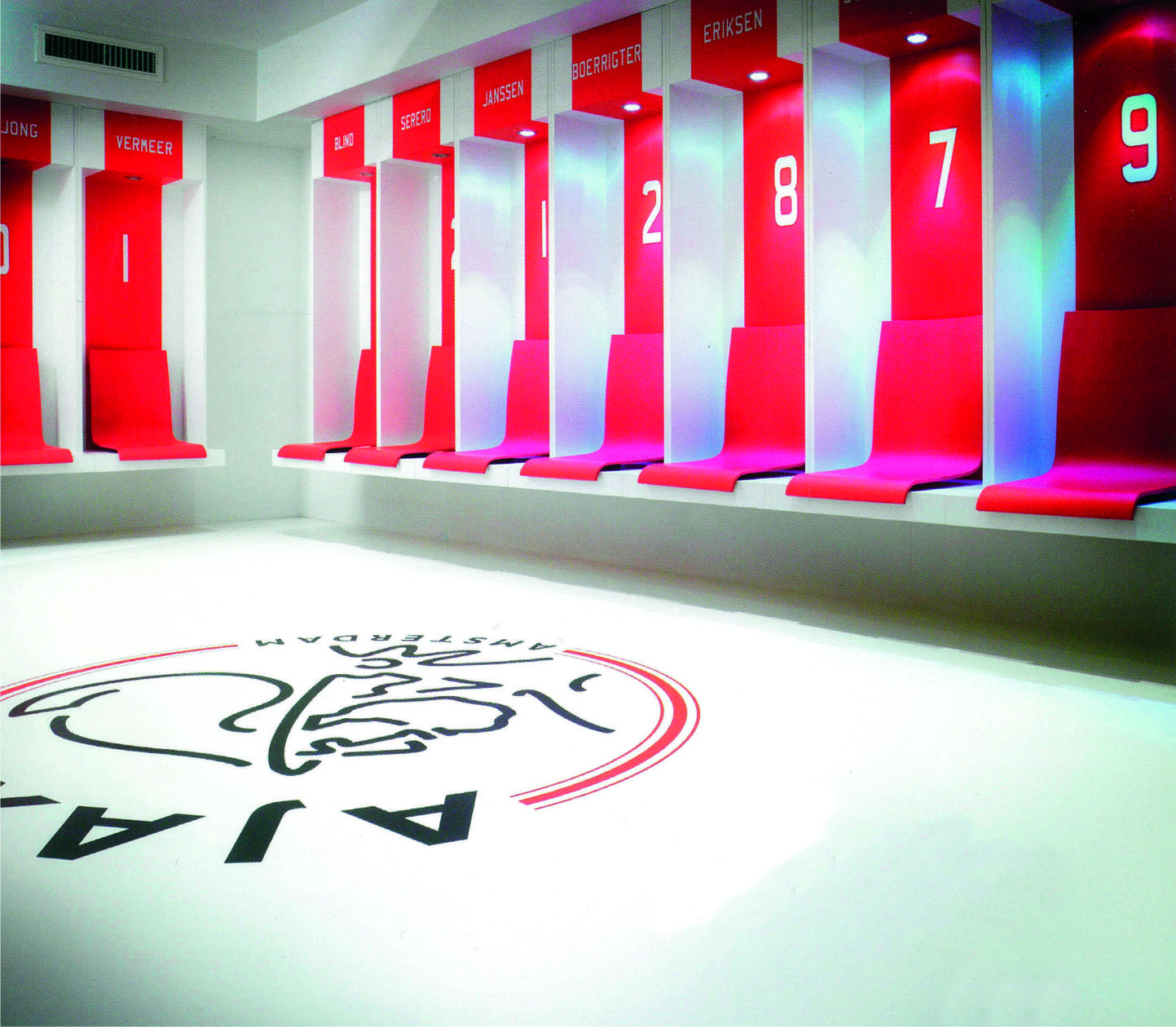 Vloerdecoratie vloersticker ajax voetbal eredivisie