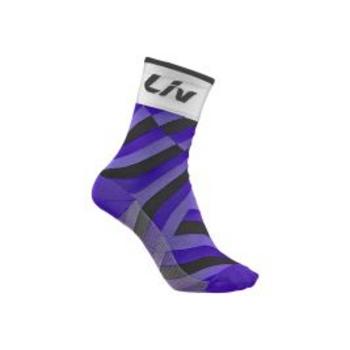Liv Race Day Sock White/purple Xs/s