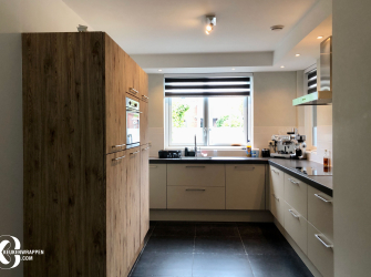 Pravash - mat taupe houtlook