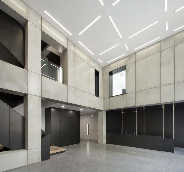 Inspiratie wanddecoratie muurdecoratie openbare ruimte beton look