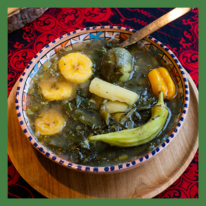 Recept: okersoep met antruwa en tayerblad