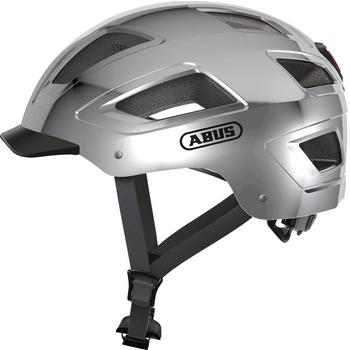 Abus Hyban 2.0 L chrome silver fiets helm