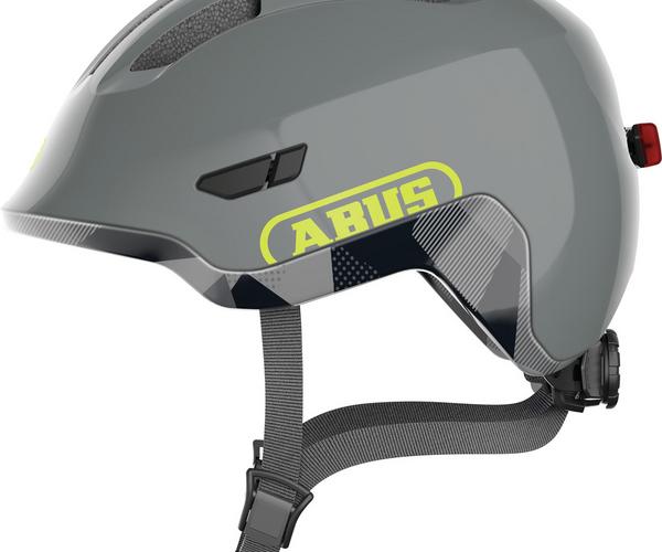 Abus Smiley 3.0 ACE LED S shiny grey kinder helm