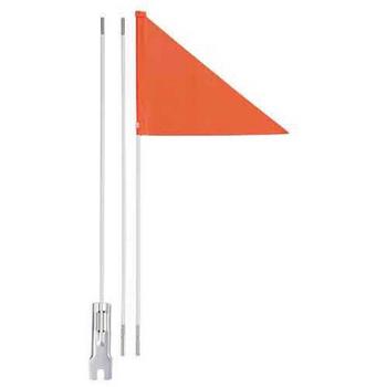 Veiligheidsvlag Oranje deelbaar (asbevestiging)
