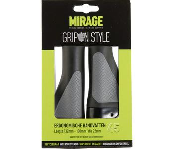 Mirage handvatten Grips in Style 45 zwart/grijs 132/100mm