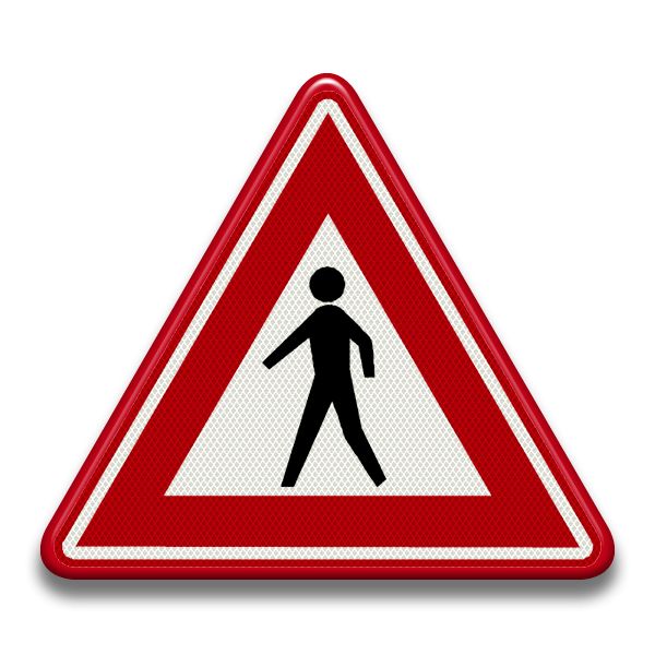 Verkeersbord RVV - J23 Voetgangersoversteekplaats 