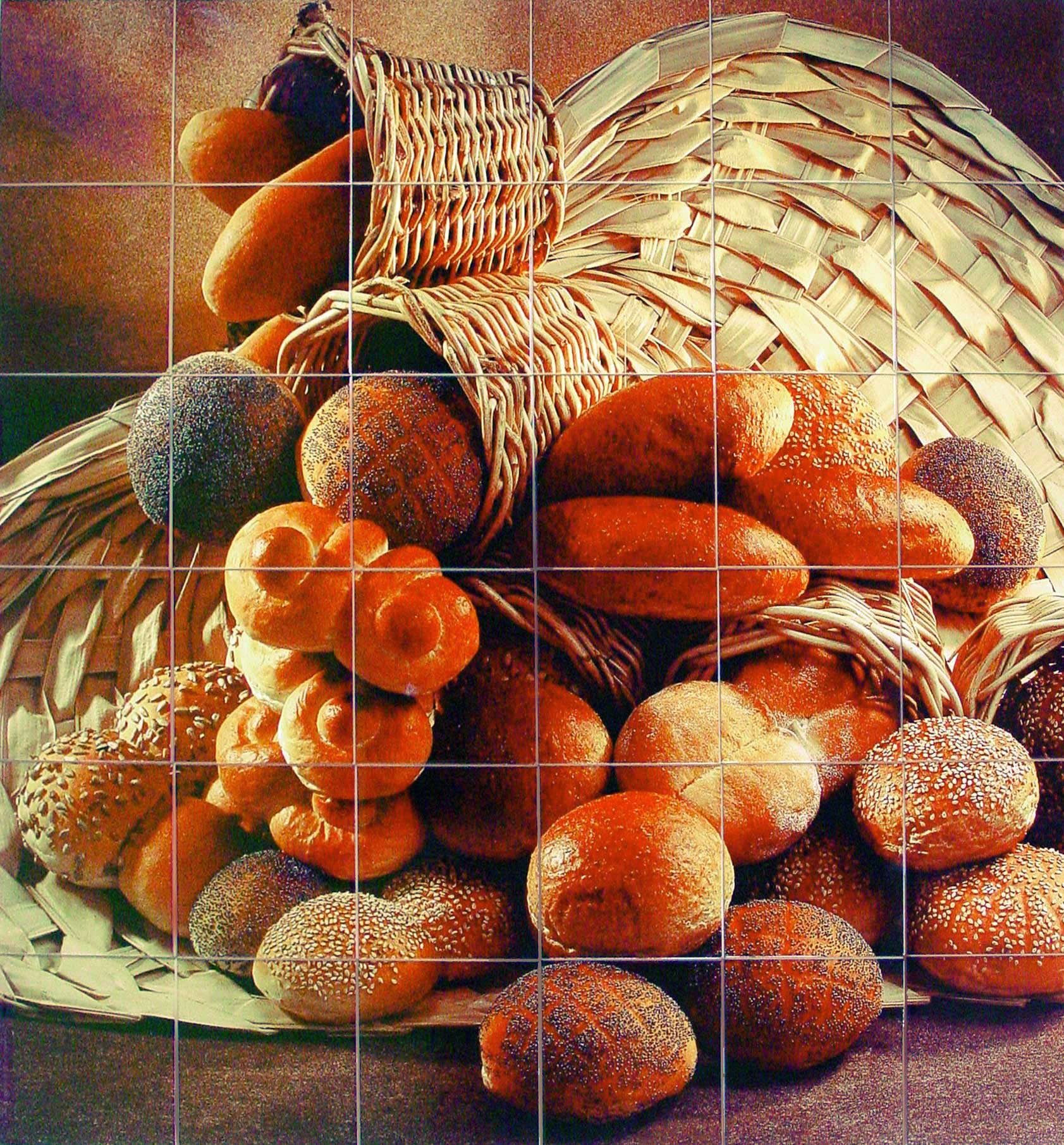 Sublimatie tegels afbeeldingen brood