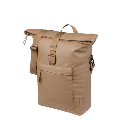 Basil schoudertas Brooklyn MIK Hooks zand 17L