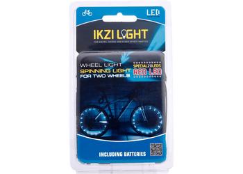 IKZI Light wiellicht Spinning light 20 led batterij rood