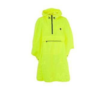 Poncho Grant Neon Geel One Size