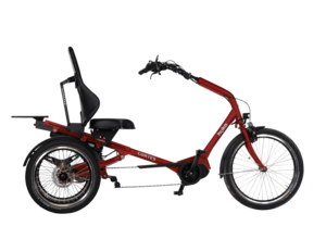 Huka Cortes 8-speed Bafang robijnrood elektrische volwassen driewieler