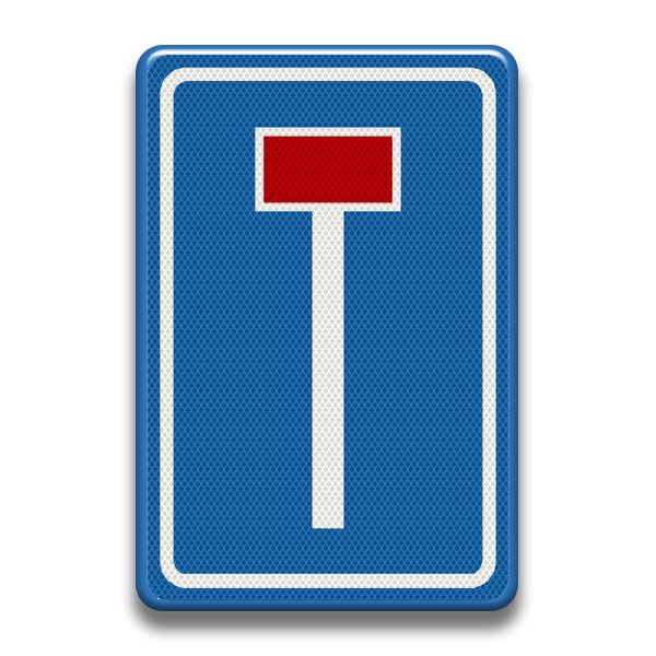 Verkeersbord RVV - L08 Doodlopende weg