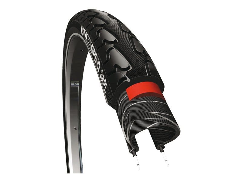 Cst bub 28x1 3/8 37-622 refl classic trend zwart